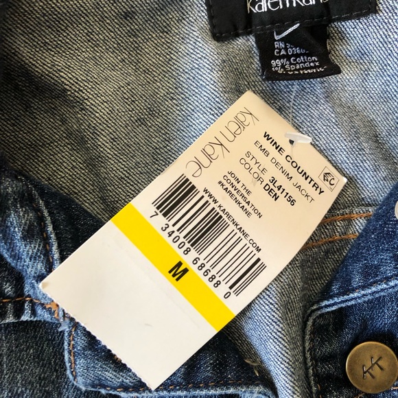 Karen Kane Jean Jacket - Picture 4 of 6